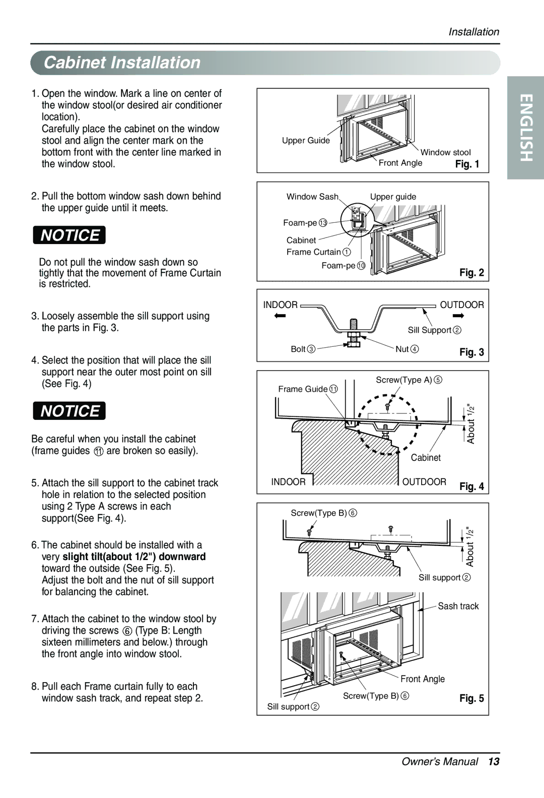 LG Electronics LWHD7000HR owner manual Cabinet Installation 