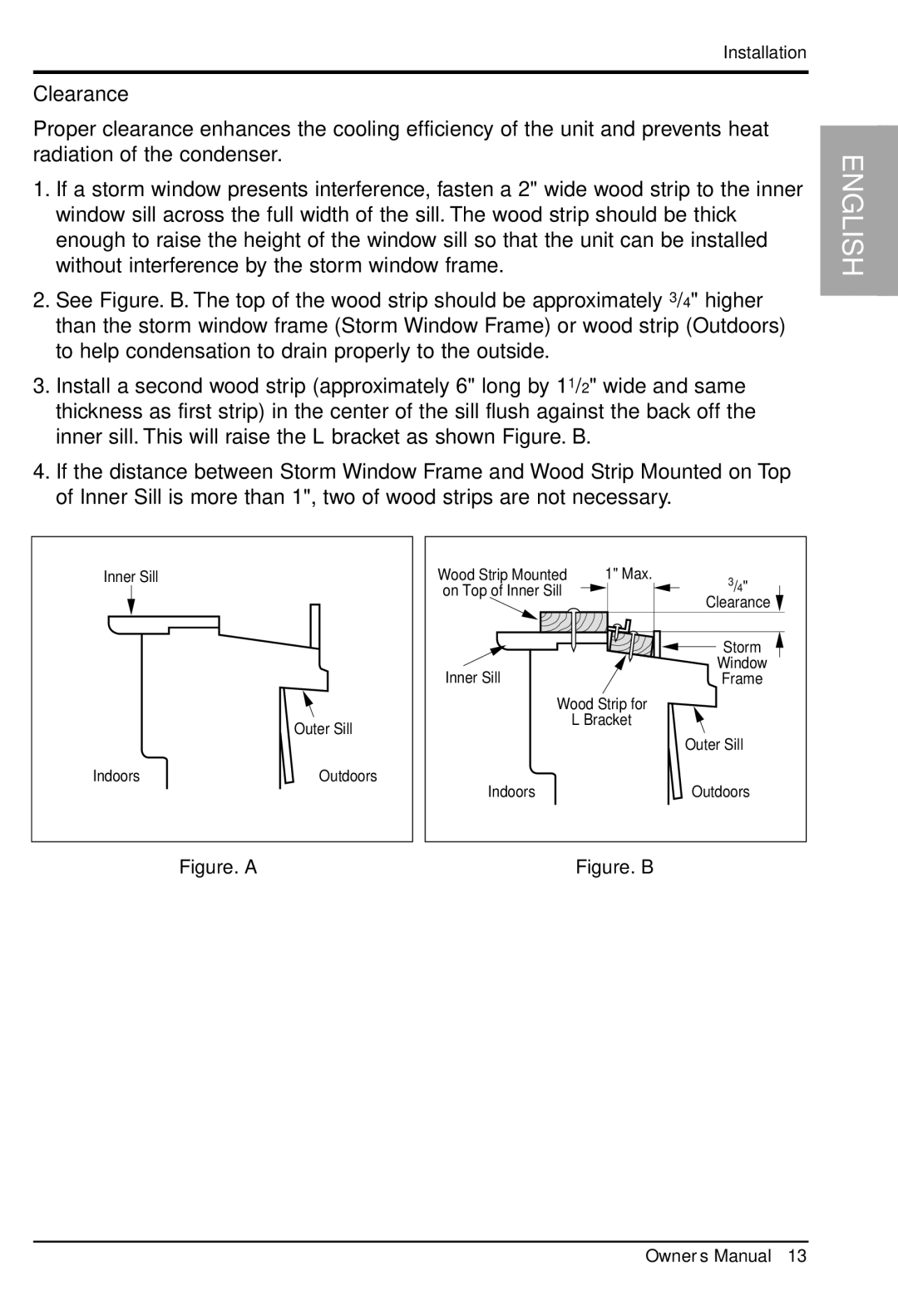 LG Electronics LWHD8000R manual Clearance, Figure. a 