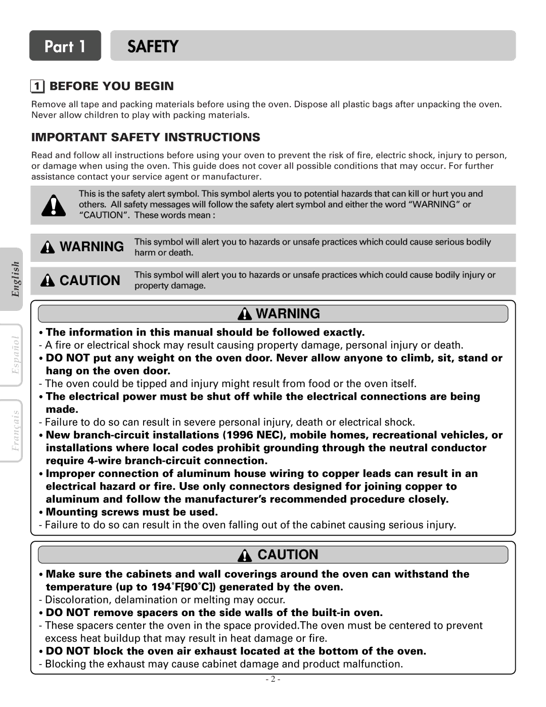 LG Electronics LWS3081ST, LWD3081ST installation manual Before YOU Begin, Important Safety Instructions 