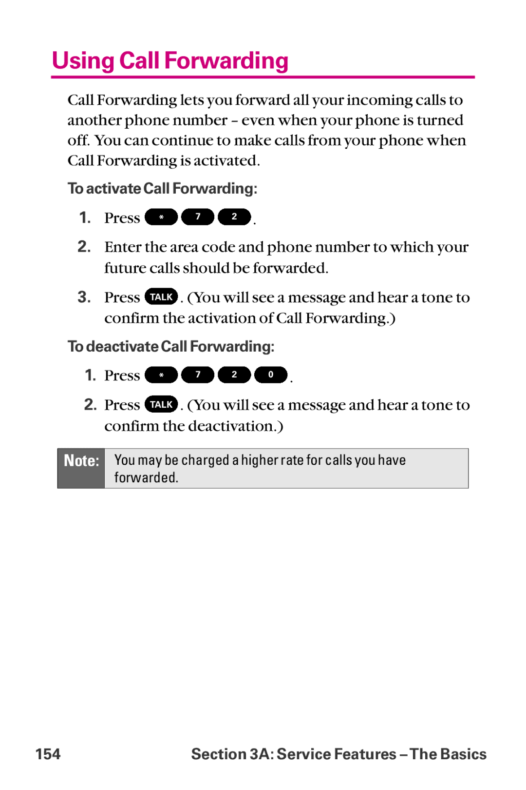 LG Electronics LX-225 manual Using Call Forwarding, Confirm the deactivation 