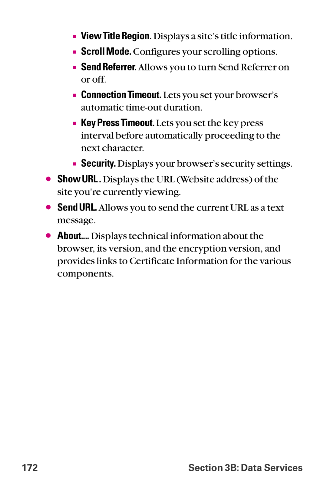 LG Electronics LX-225 manual 172 