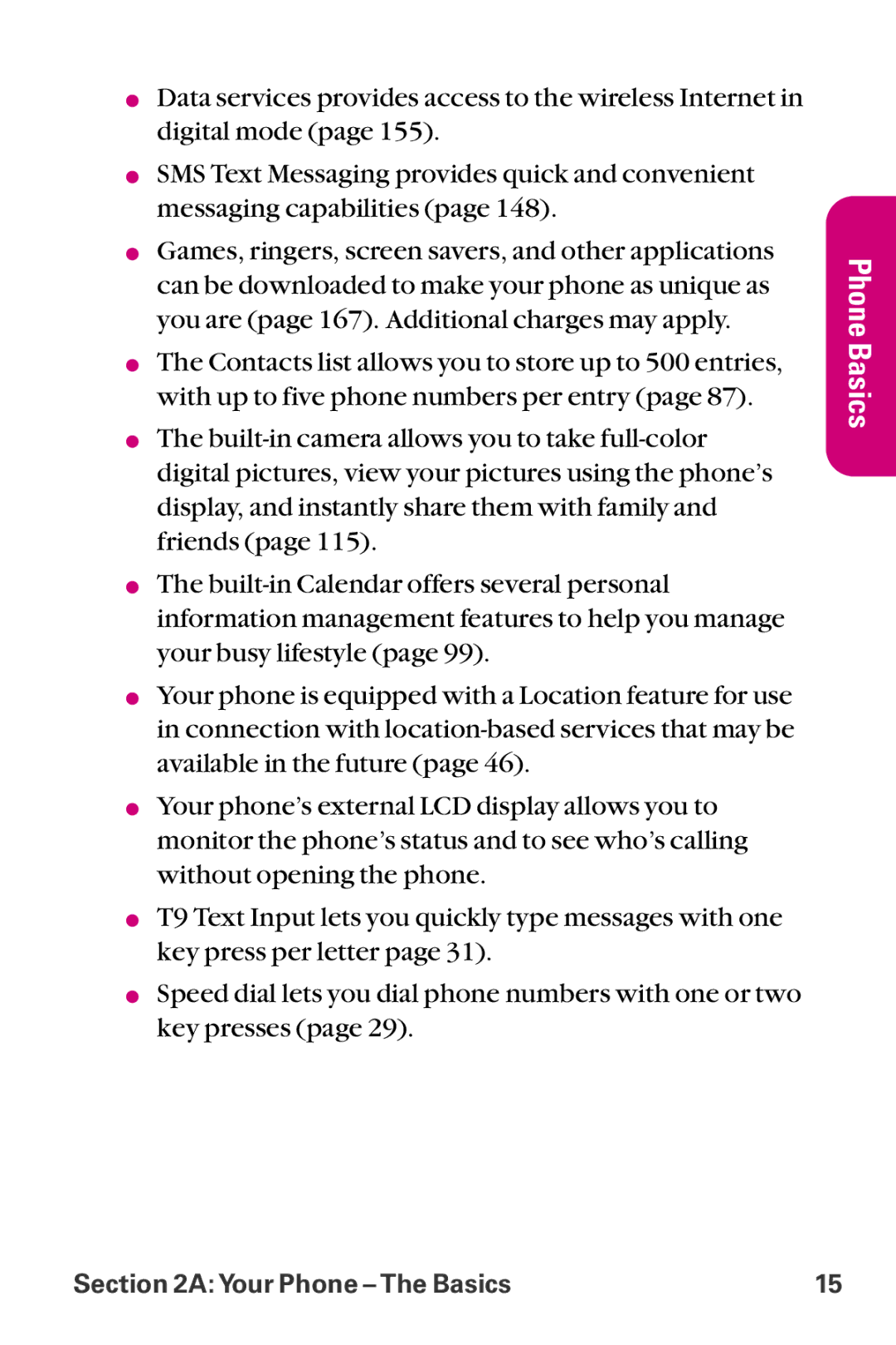 LG Electronics LX-225 manual Phone Basics 