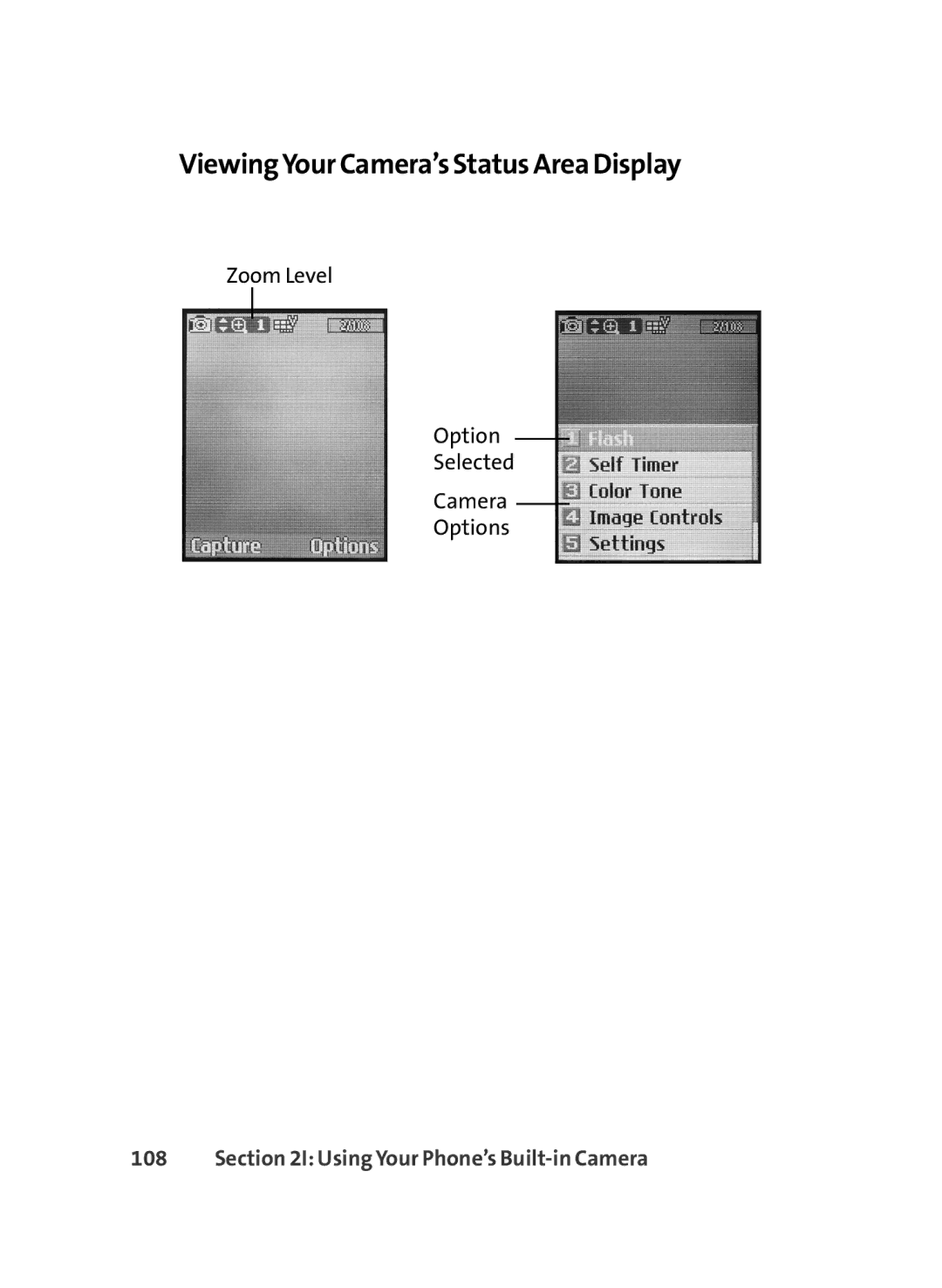 LG Electronics LX-350 manual ViewingYour Camera’s Status Area Display 