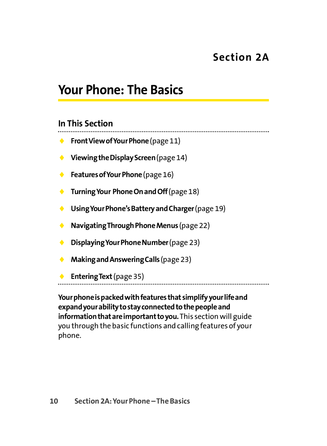 LG Electronics LX-350 manual Your Phone The Basics 