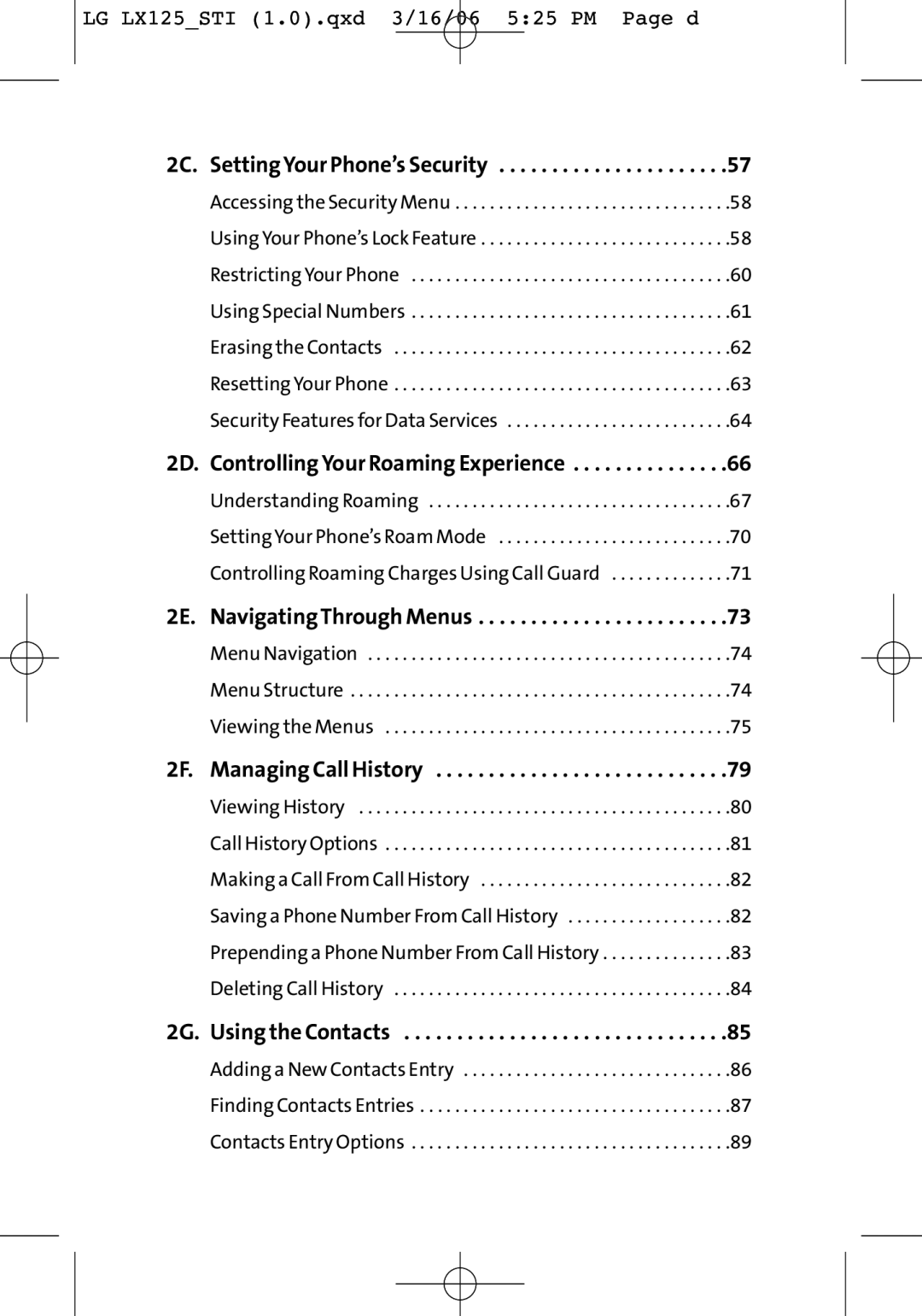 LG Electronics manual LG LX125STI 1.0.qxd 3/16/06 525 PM Page d 