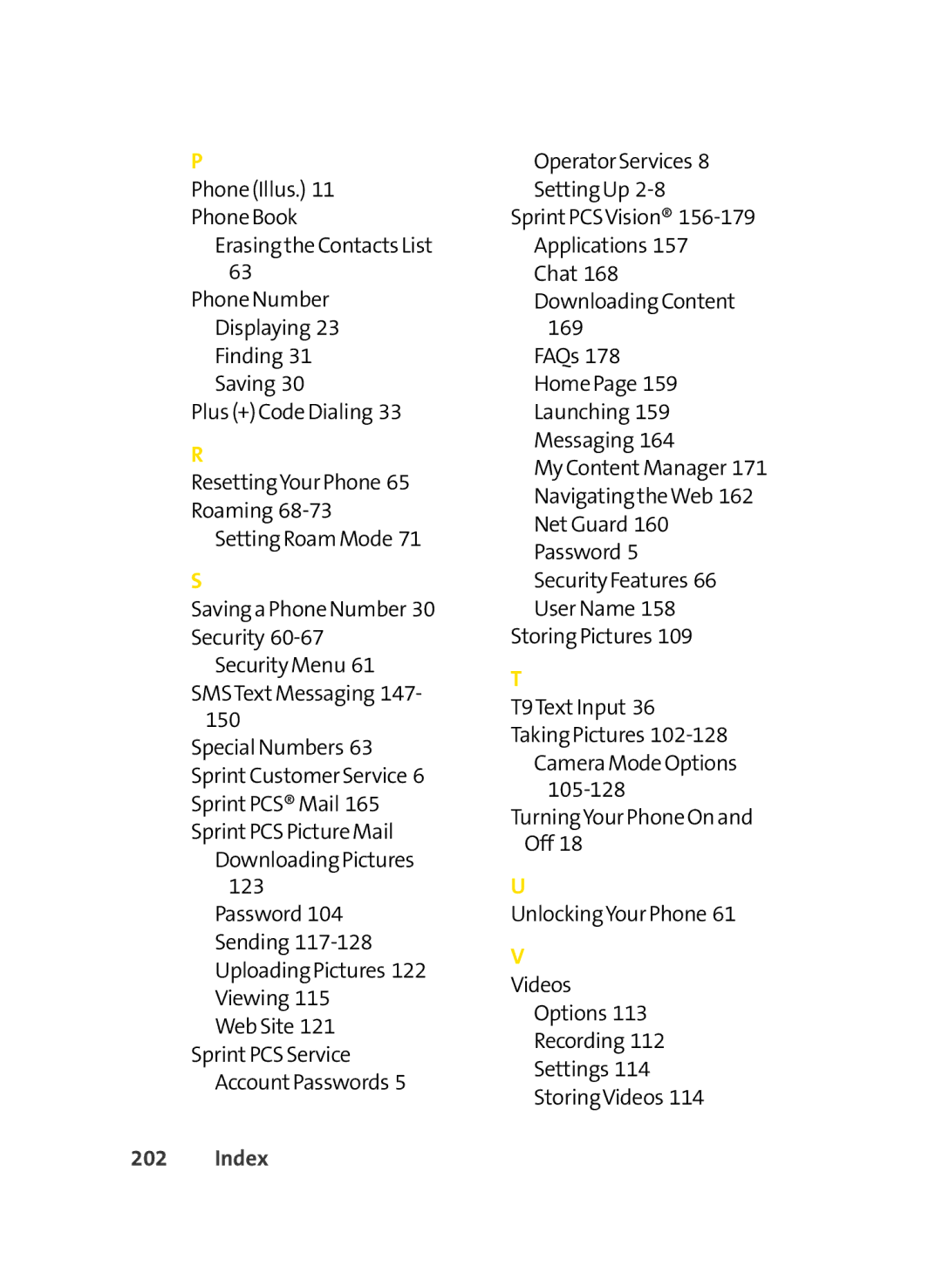 LG Electronics LX350 manual Index 