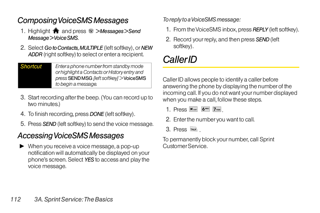 LG Electronics LX370 manual ComposingVoiceSMS Messages, AccessingVoiceSMS Messages, To reply to aVoiceSMS message 