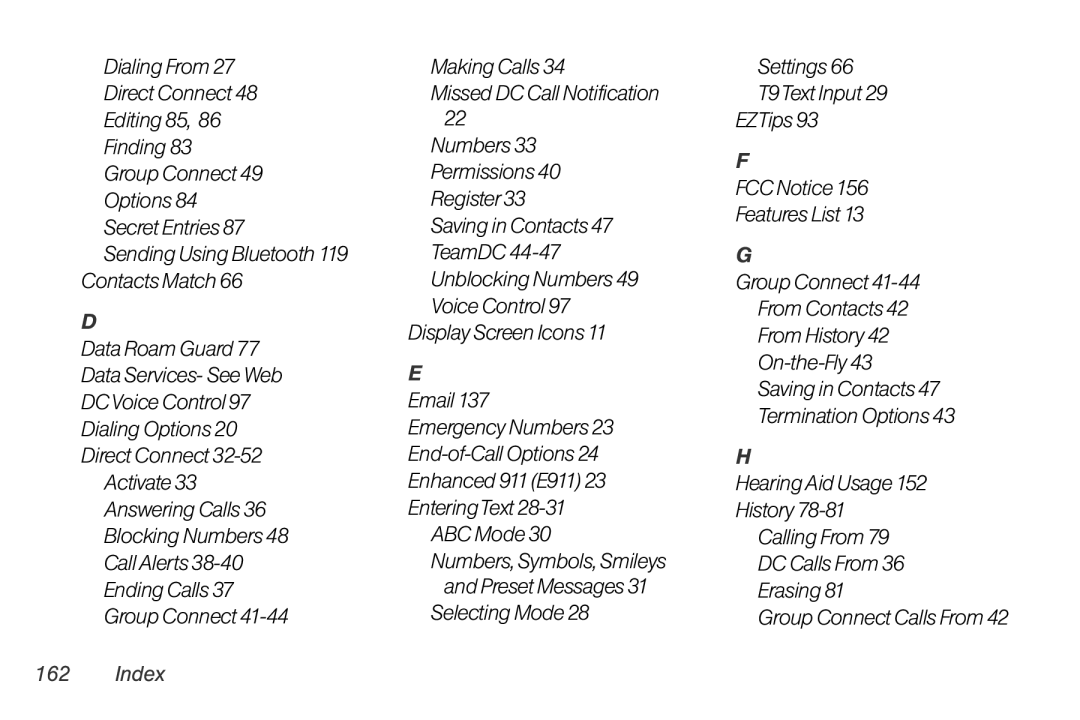 LG Electronics LX400 manual Index 