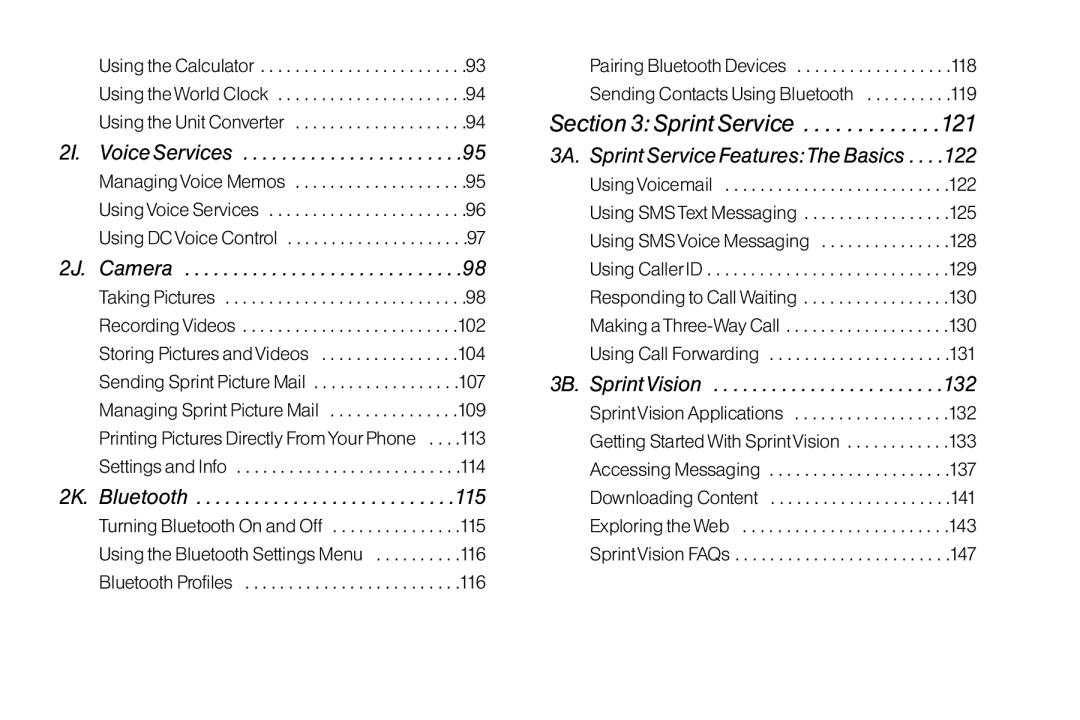 LG Electronics LX400 manual SprintService 