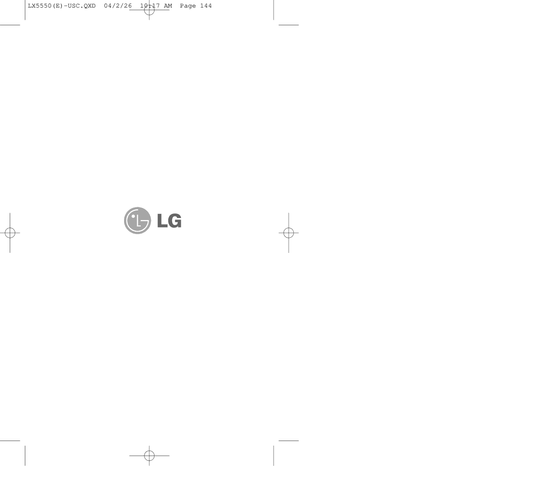 LG Electronics manual LX5550E-USC.QXD 04/2/26 1017 AM 