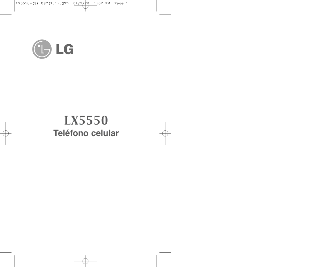 LG Electronics LX5550 manual 