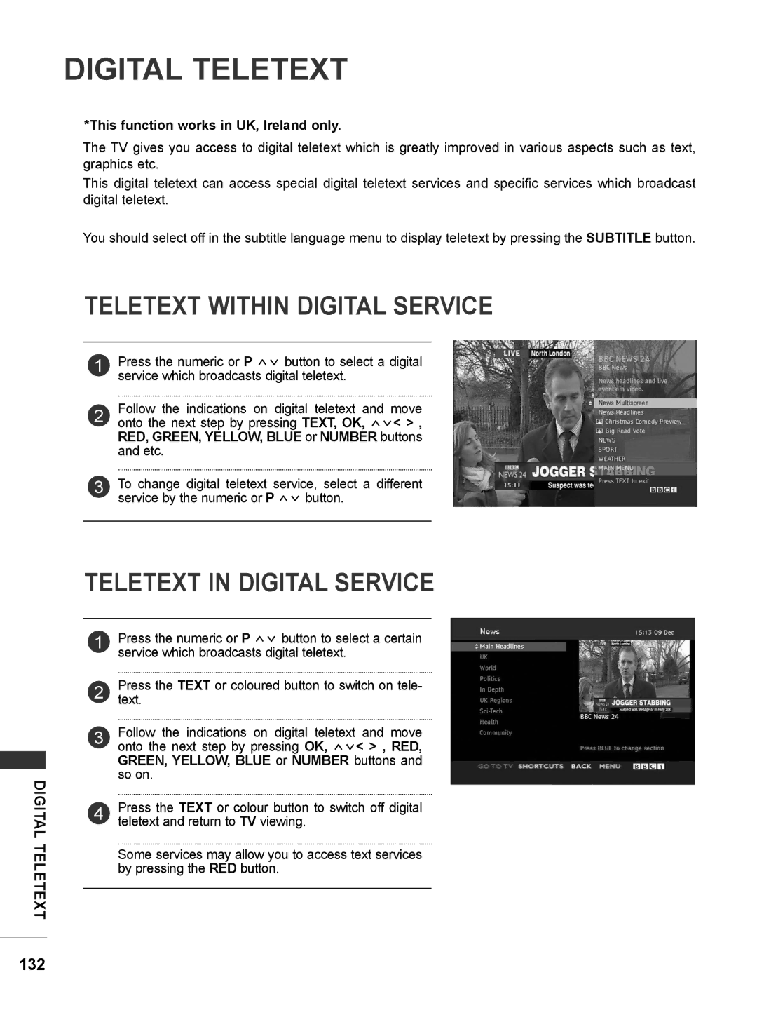 LG Electronics M1962DP, M2062DP owner manual Digital Teletext, Teletext Within Digital Service, Teletext in Digital Service 