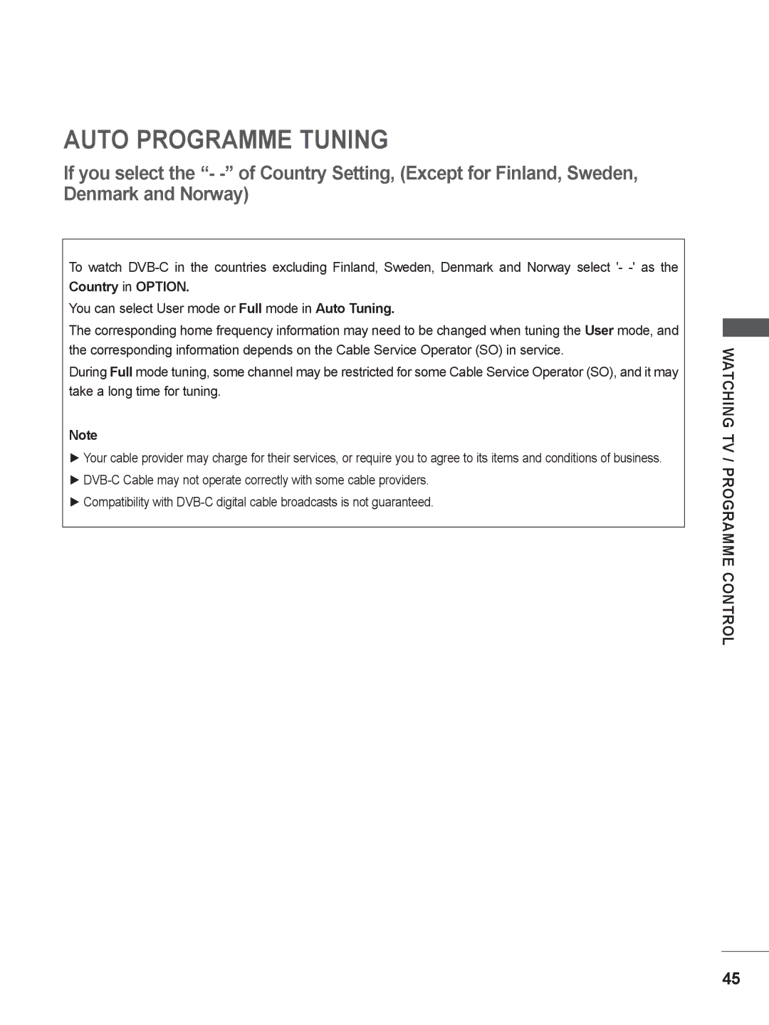 LG Electronics M2062DP, M1962DP owner manual Auto Programme Tuning 