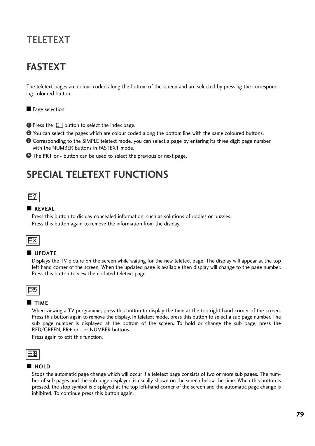 LG Electronics M2394D, M2794D owner manual Teletext, Fastext 