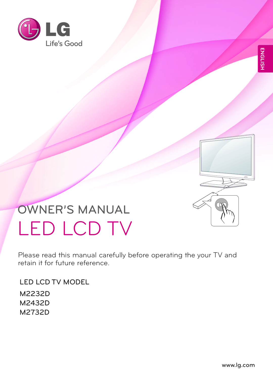 LG Electronics M2432D manual Led Lcd Tv 