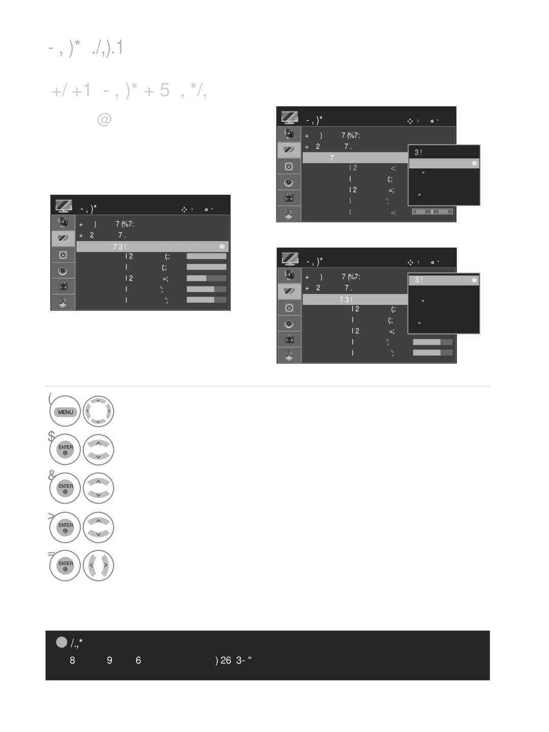 LG Electronics M2762DP, M2362DP, M2262DP owner manual Manual Picture Adjustment, Picture Mode-User option 