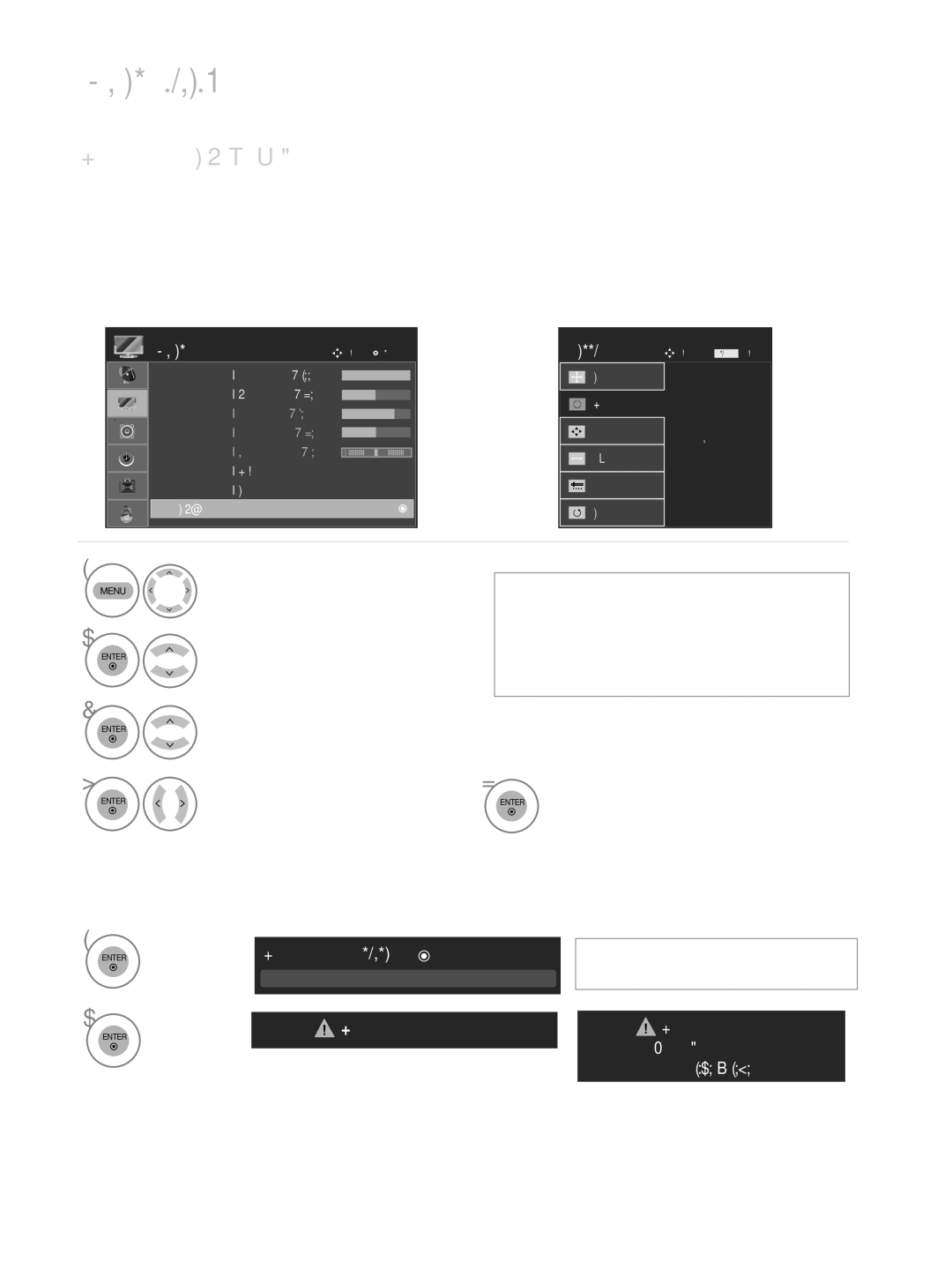 LG Electronics M2762D Select Auto Config, Using ENTERRemocon or control key, Auto Config. G Enter, Others Resolution 