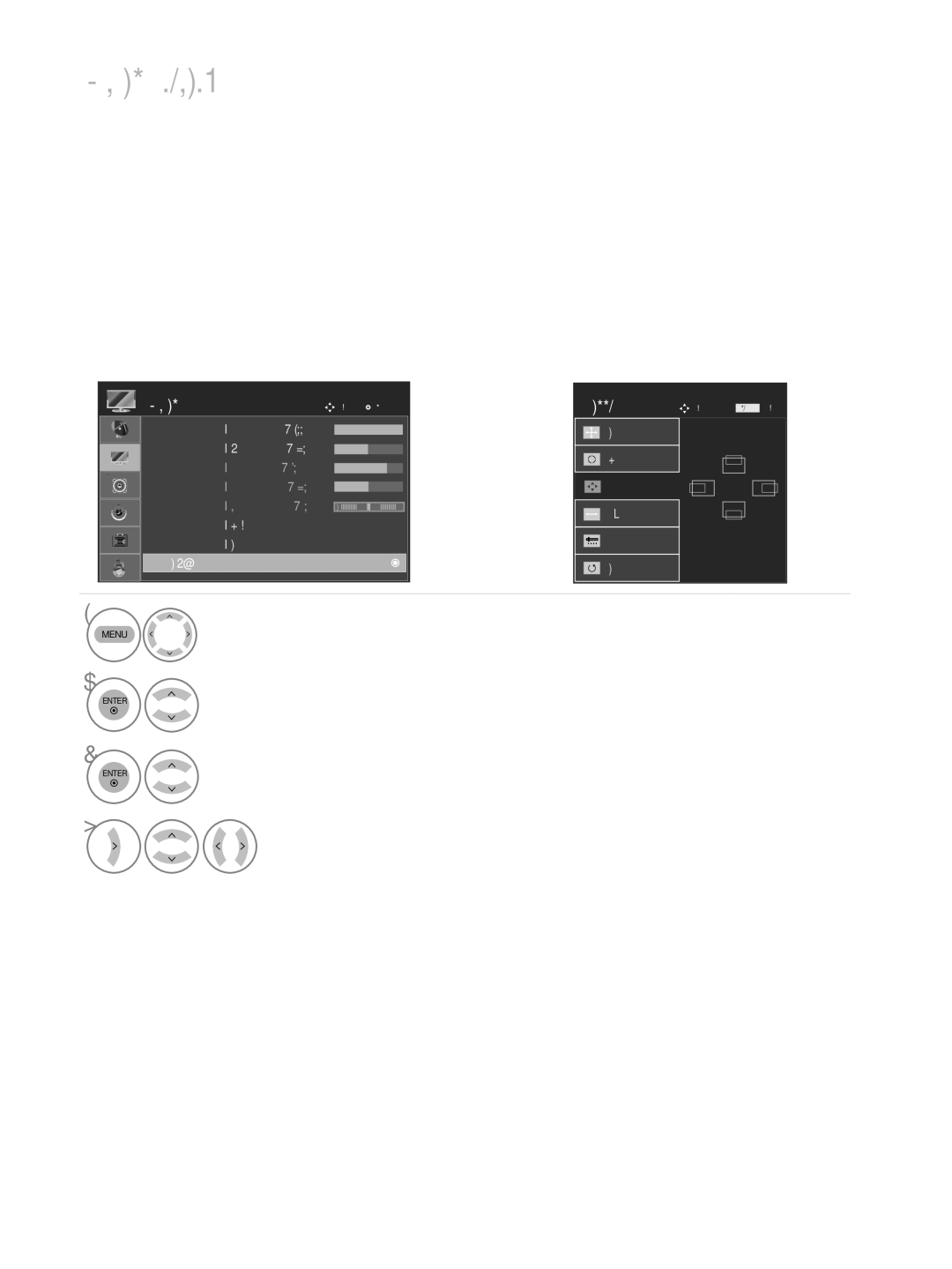 LG Electronics M2762DP, M2362DP, M2262DP owner manual Adjustment for screen Position, Size, Phase 