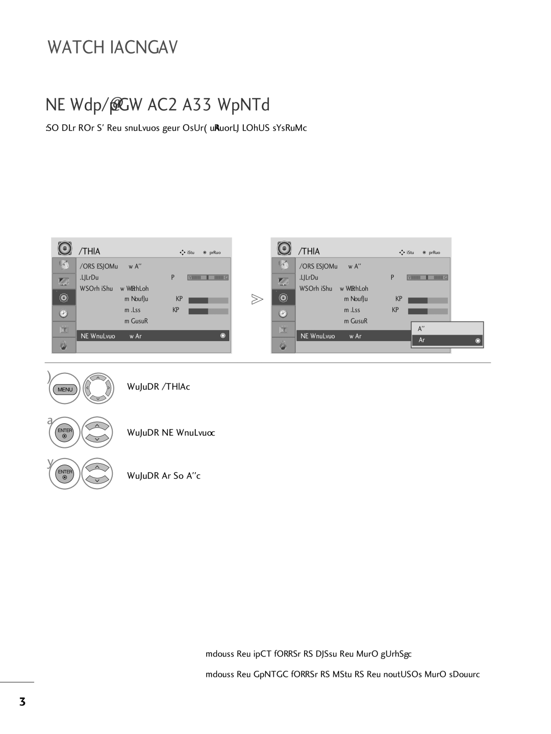 LG Electronics M2762DP, M2362DP, M2262DP owner manual TV Speakers ON/ OFF Setup, Select TV Speaker 