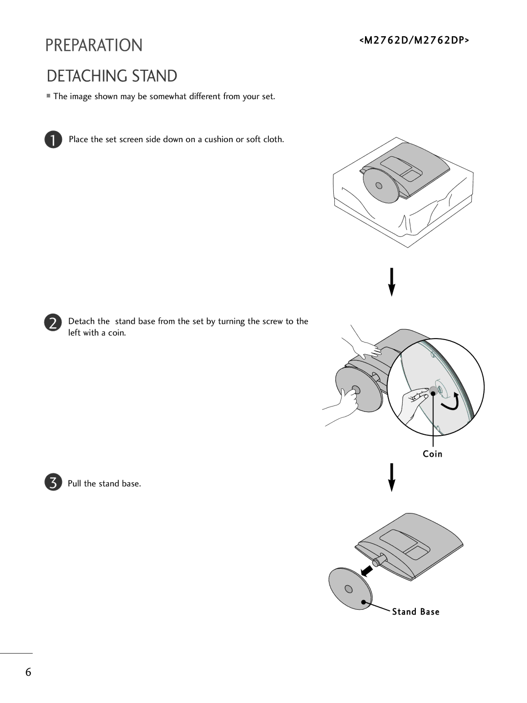 LG Electronics M2762DP, M2362DP, M2262DP owner manual Preparation 