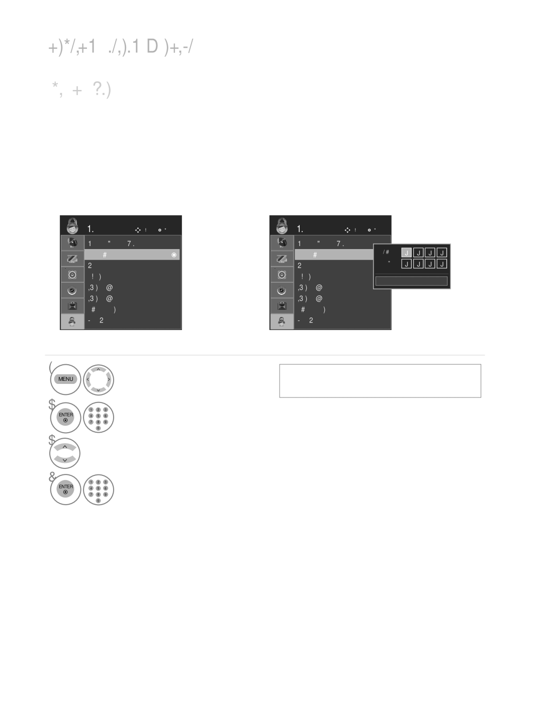 LG Electronics M2762DP, M2362DP, M2262DP owner manual Parental Control / Ratings, SET Password 