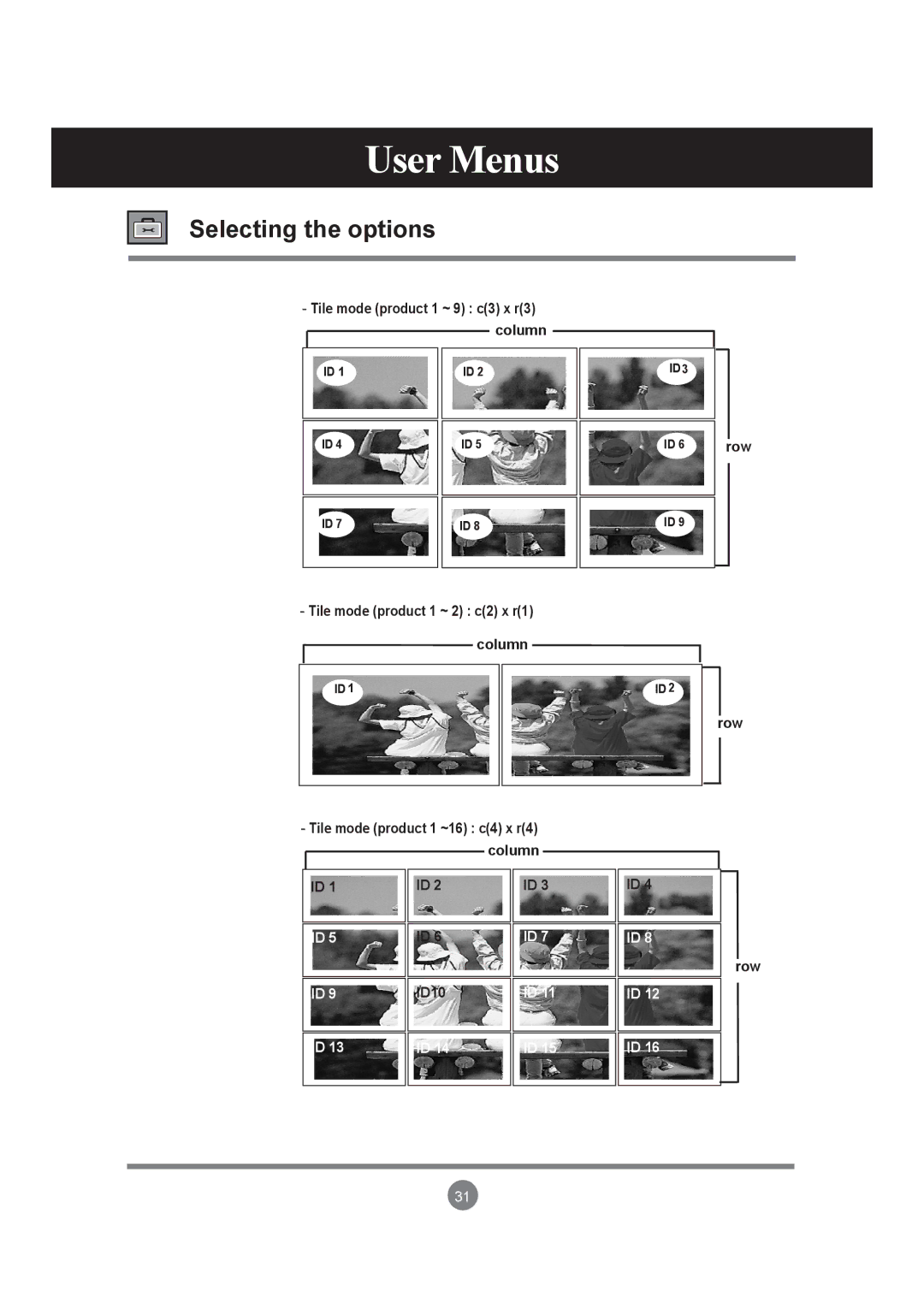 LG Electronics M3203C, M3703C manual ID10 Row 