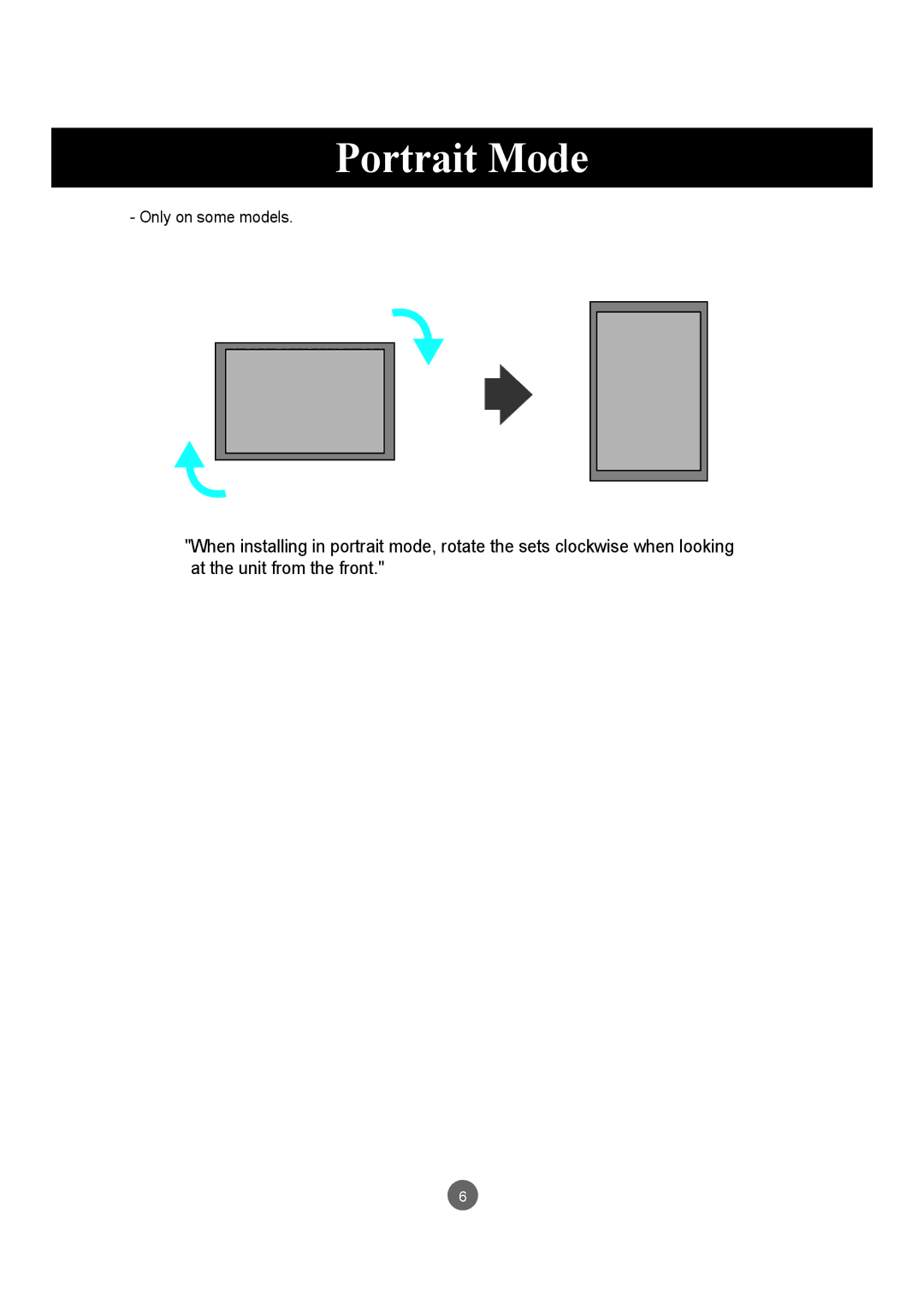 LG Electronics M4210LCBA owner manual Portrait Mode 