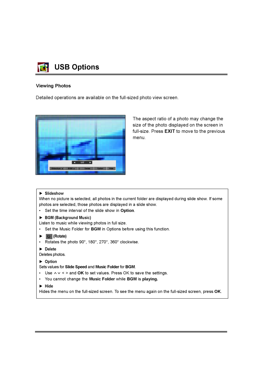 LG Electronics M4214CCBA owner manual Viewing Photos 