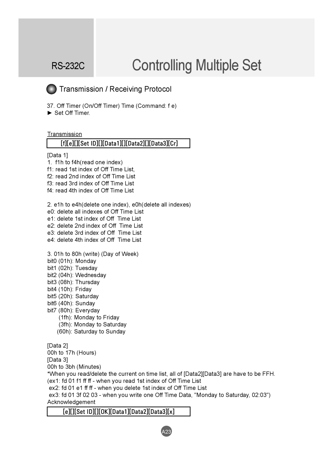 LG Electronics M4214CCBA owner manual A23 