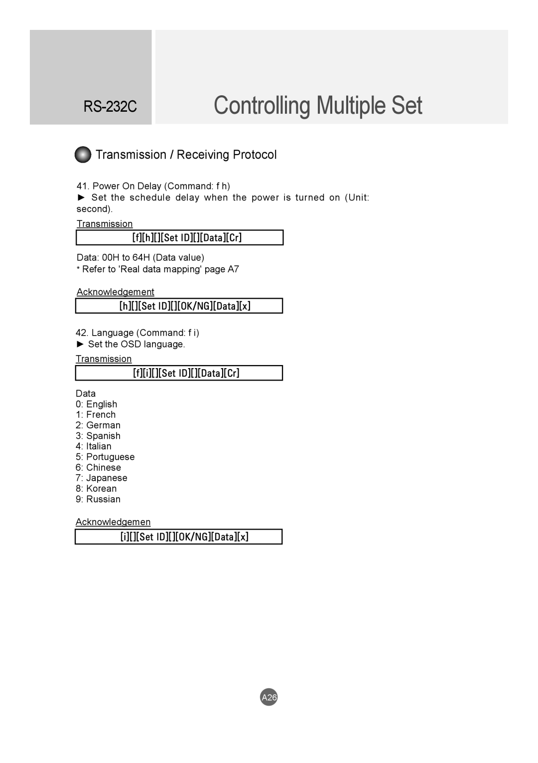 LG Electronics M4214CCBA owner manual A26 