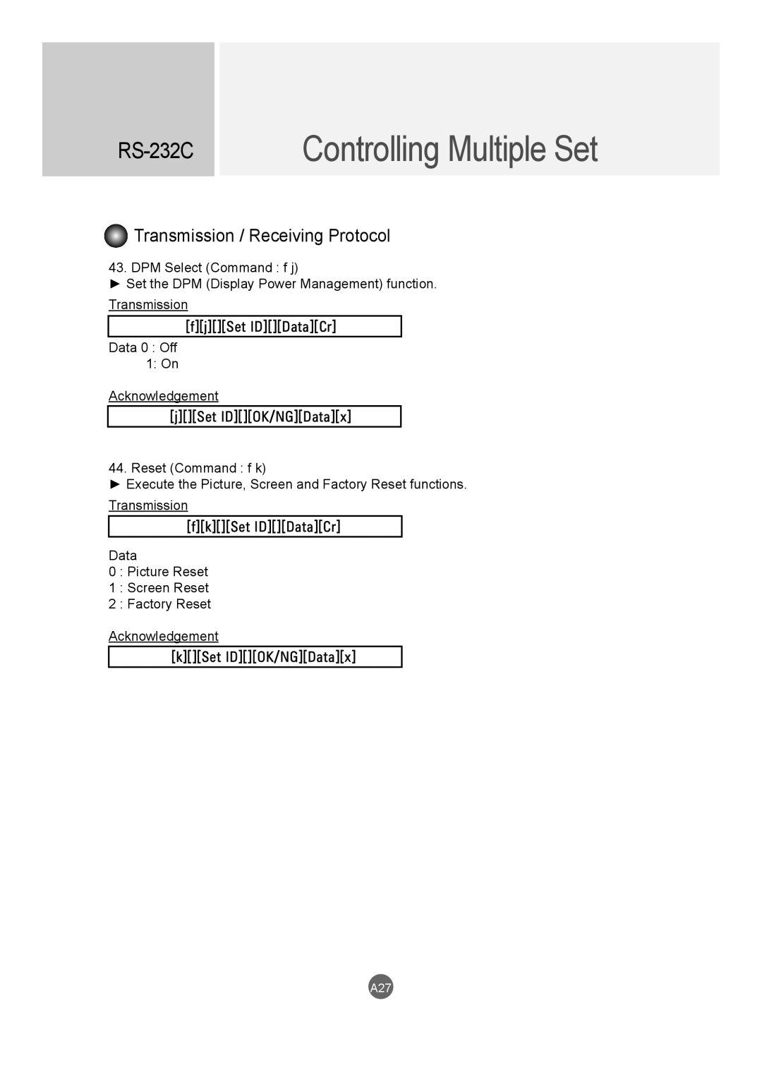 LG Electronics M4716C owner manual A27 