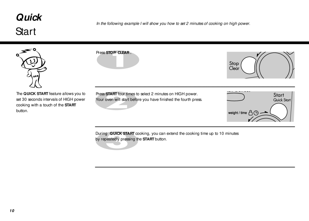 LG Electronics MB-387W owner manual Quick, Start 