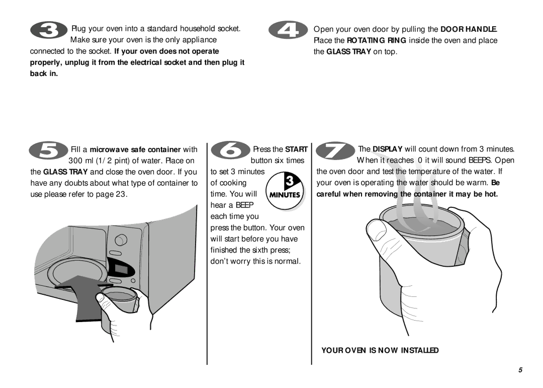 LG Electronics MB-387W owner manual Your Oven is NOW Installed 