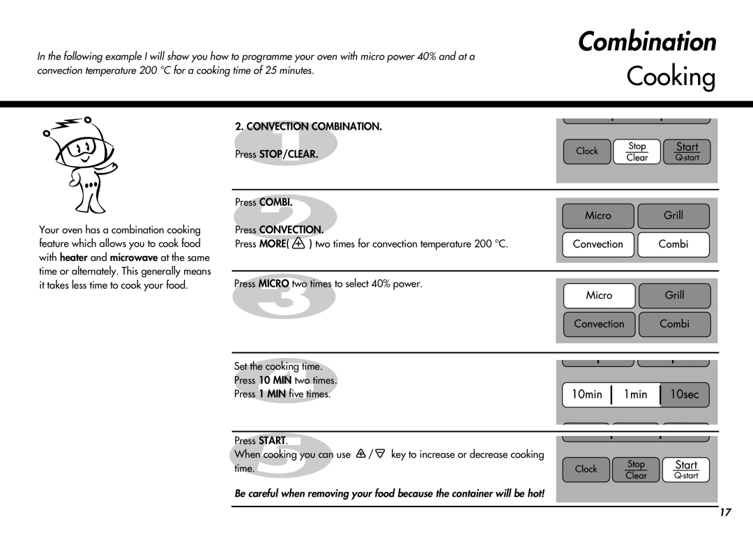 LG Electronics MC-924JA, MC-924JLA owner manual Cooking 