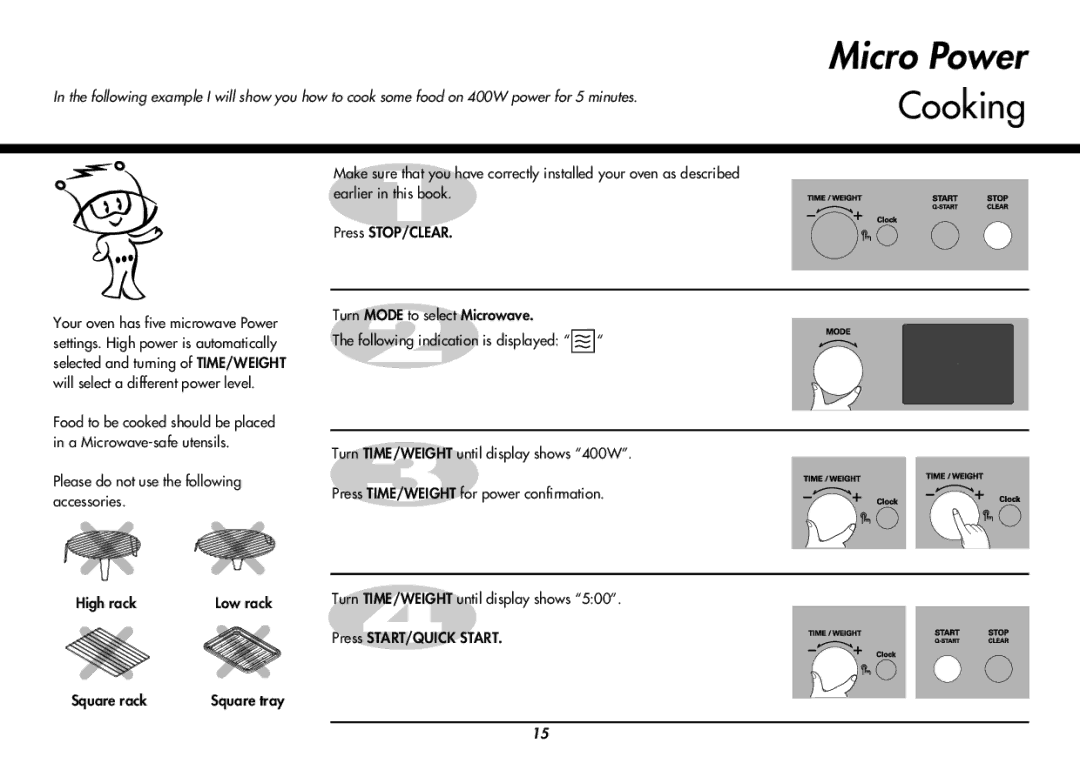 LG Electronics MC8088HL, MC8088HR owner manual Cooking 