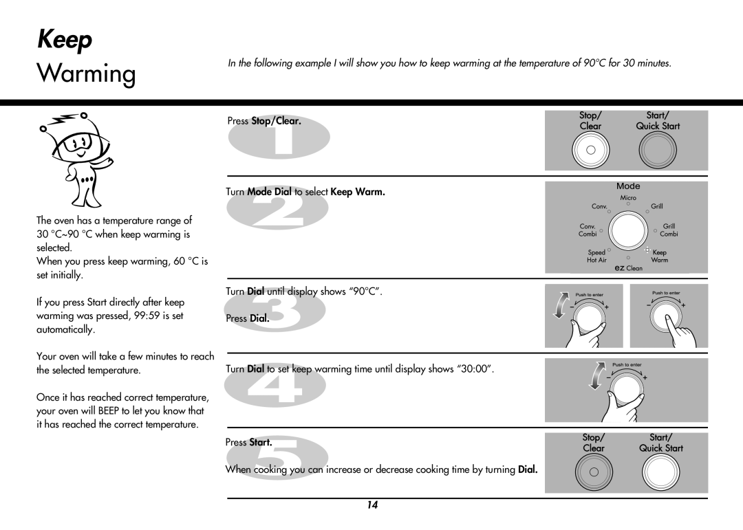 LG Electronics MC8486NL owner manual Keep, Warming 