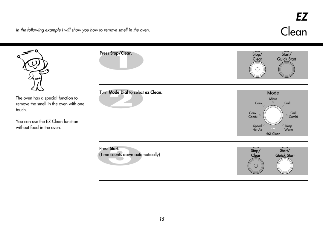 LG Electronics MC8486NL owner manual Clean 