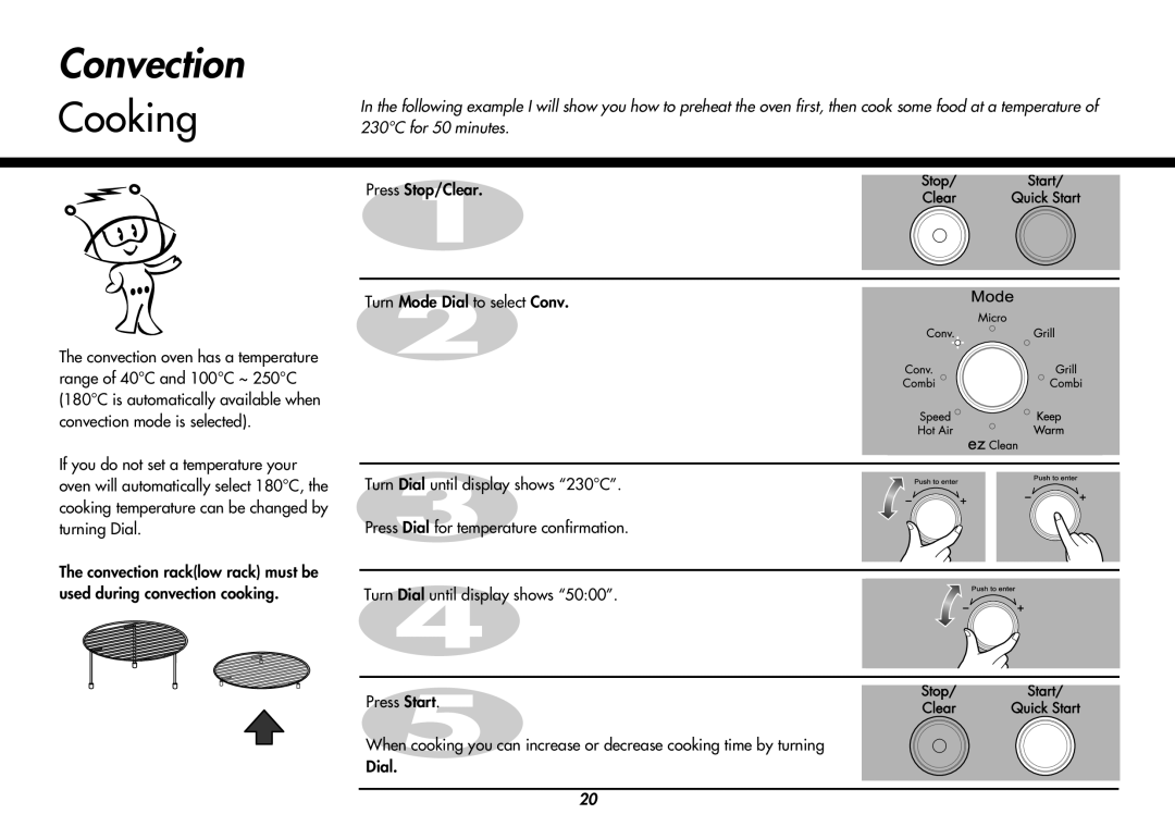 LG Electronics MC8486NL owner manual Convection 