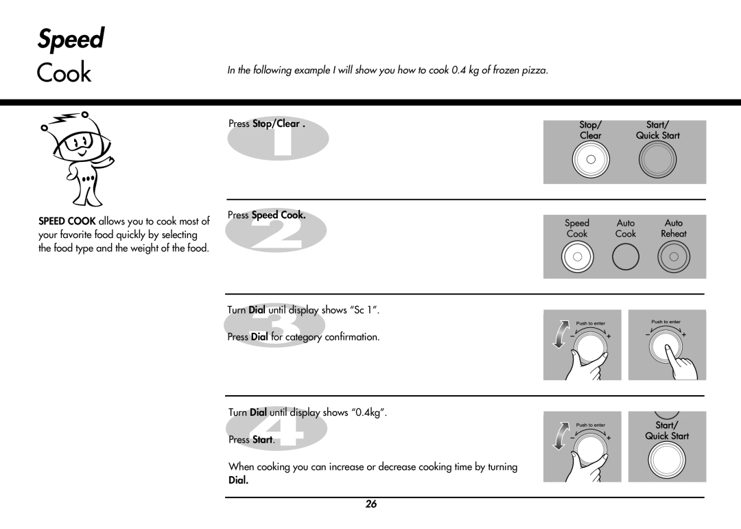 LG Electronics MC8486NL owner manual Speed, Cook 