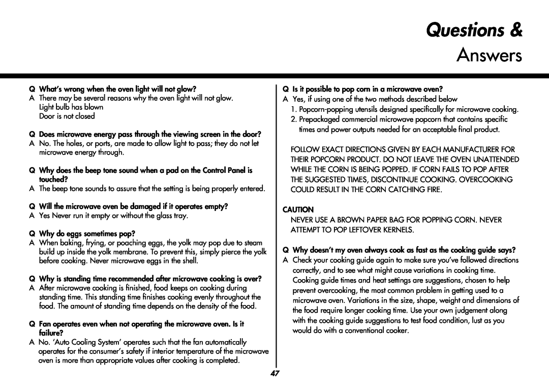 LG Electronics MC8486NL owner manual Questions, Answers 