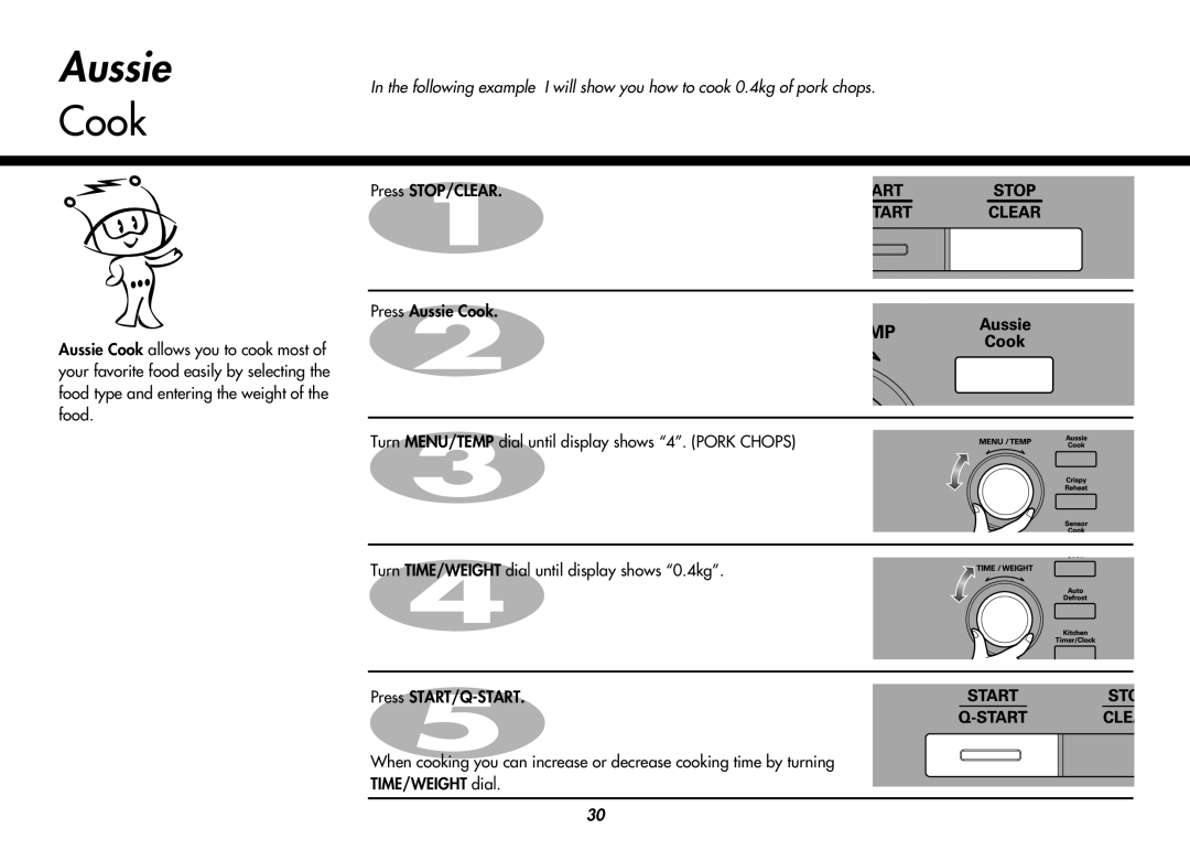 LG Electronics MC9280XC owner manual Aussie, Cook 