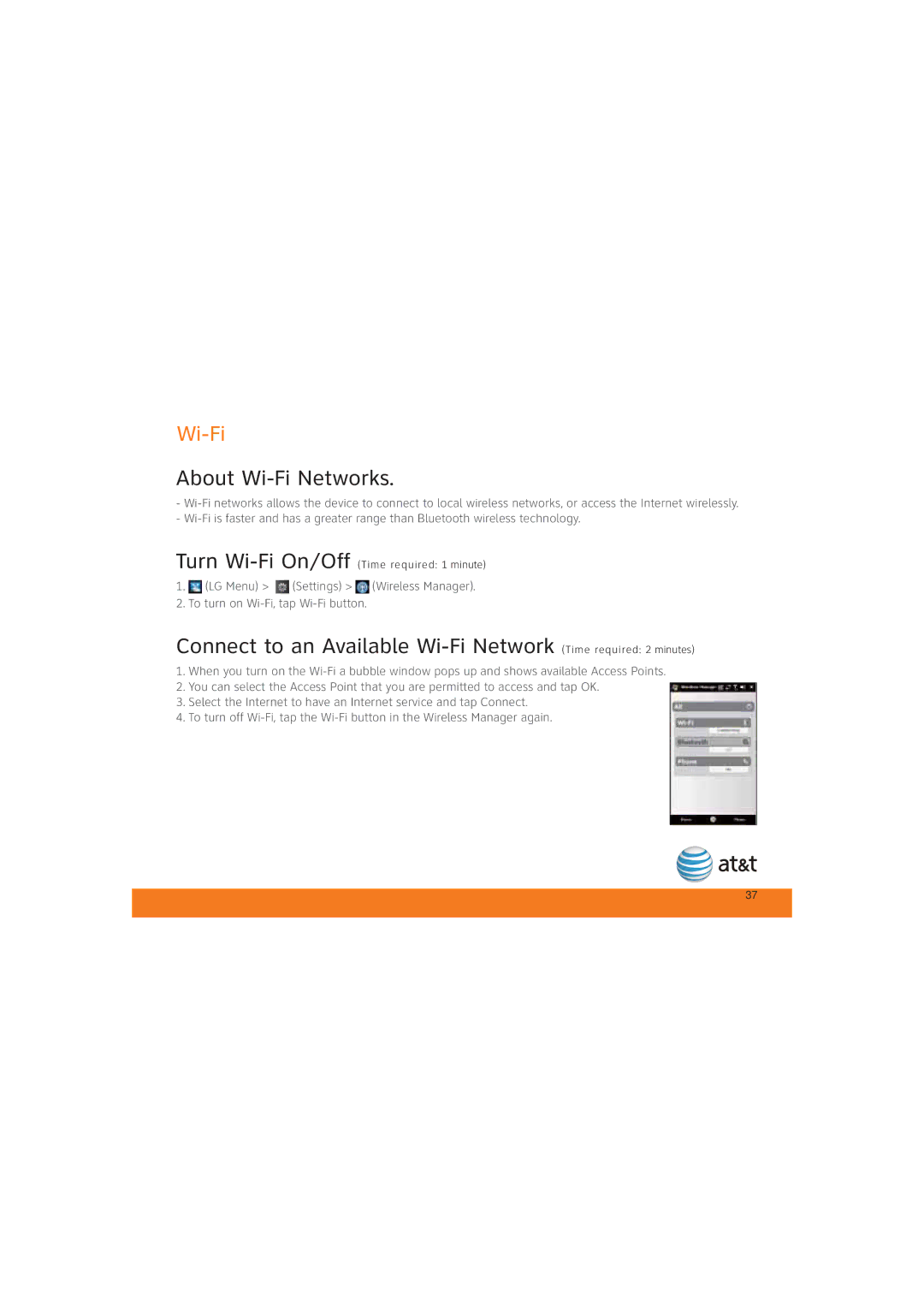 LG Electronics MCD0009405 specifications About Wi-Fi Networks 