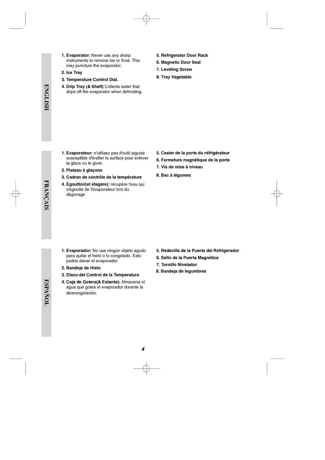 LG Electronics MFL38422645 owner manual English Français Español 