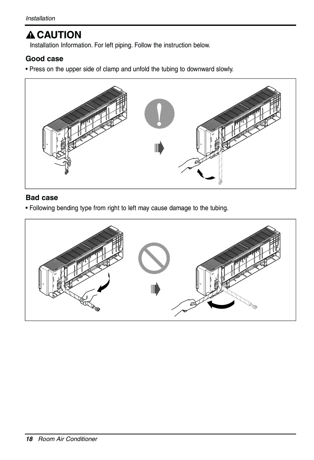 LG Electronics MFL39817303 installation manual Good case, Bad case 