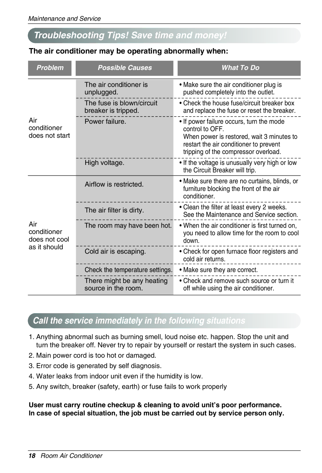 LG Electronics MFL39817401 owner manual Troubleshooting Tips! Save time and money 