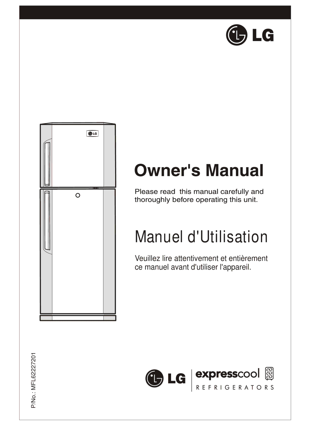 LG Electronics MFL62227201 manuel dutilisation Manuel dUtilisation 