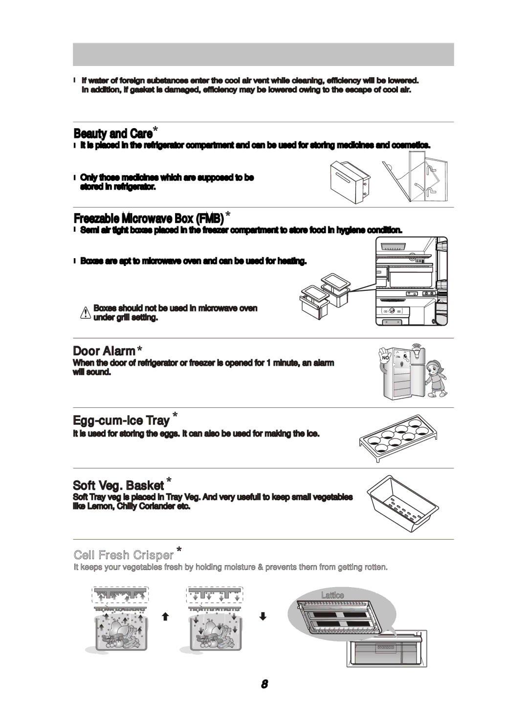 LG Electronics MFL62227201 manuel dutilisation Beauty and Care, Freezable Microwave Box FMB 