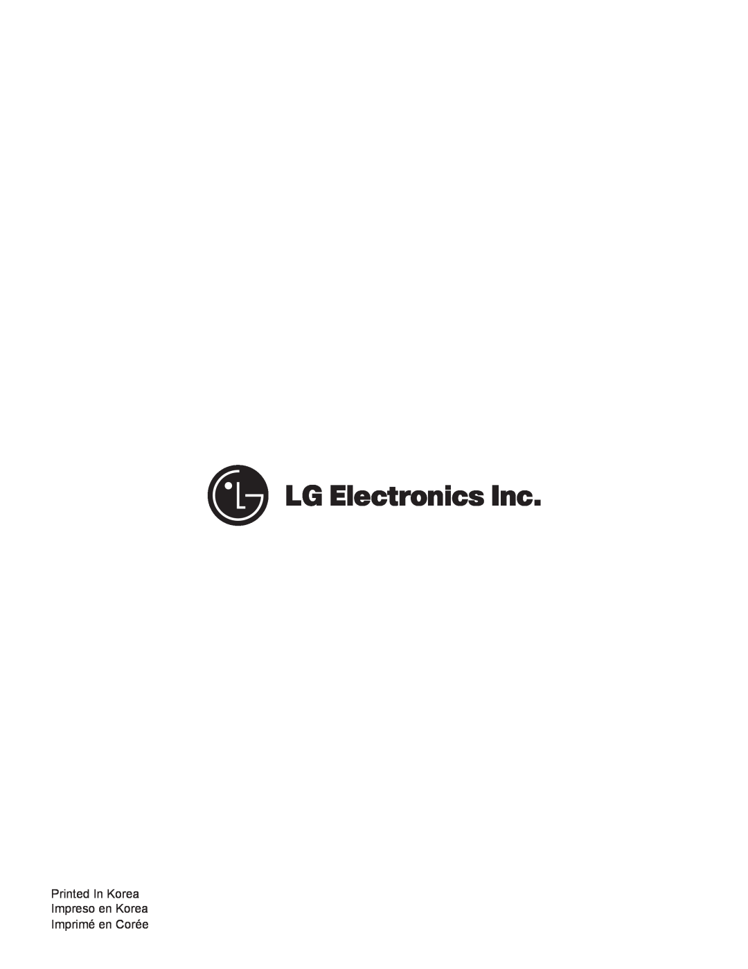 LG Electronics MFL62725501 installation instructions 