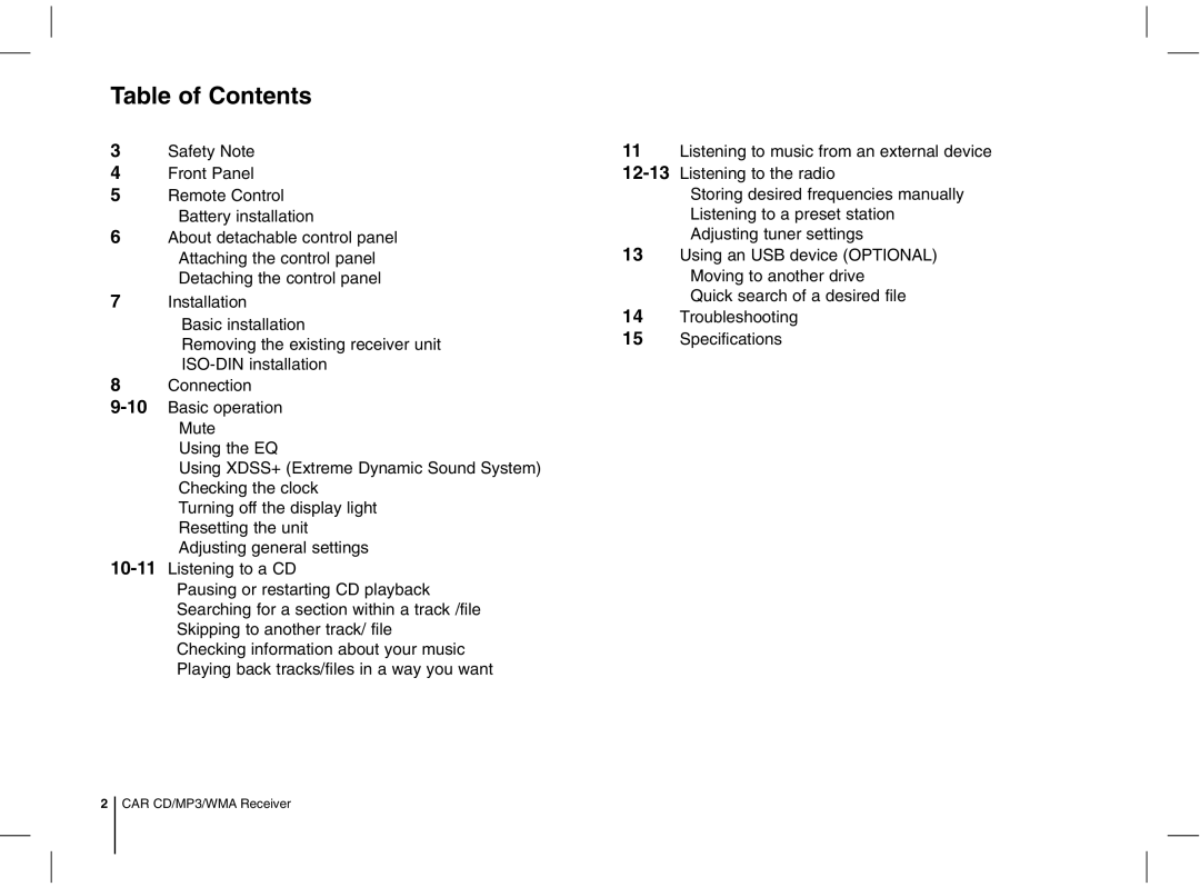 LG Electronics LCS500UR, MFL63287304, LCS300AR, LCS500UN, LCS300AN owner manual Table of Contents 