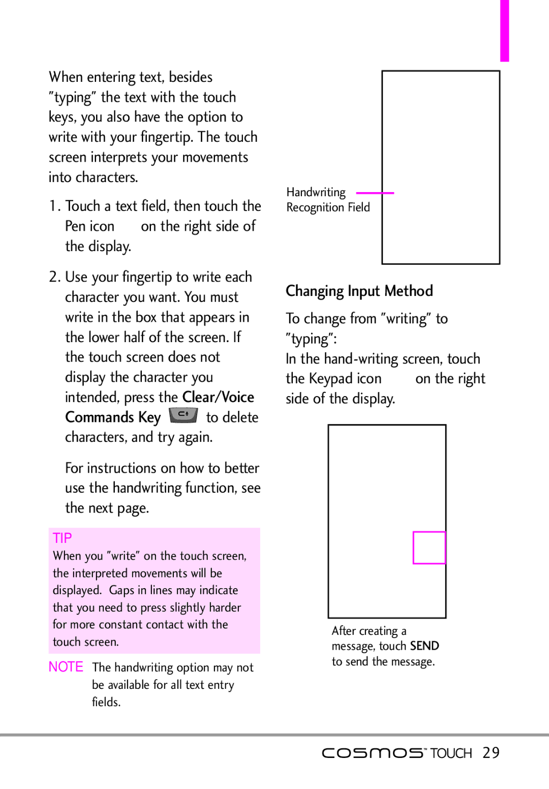 LG Electronics MFL67011101 manual Changing Input Method, Tip 